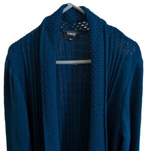 Elementz Womens Size XL Blue Knit Sweater Shrug